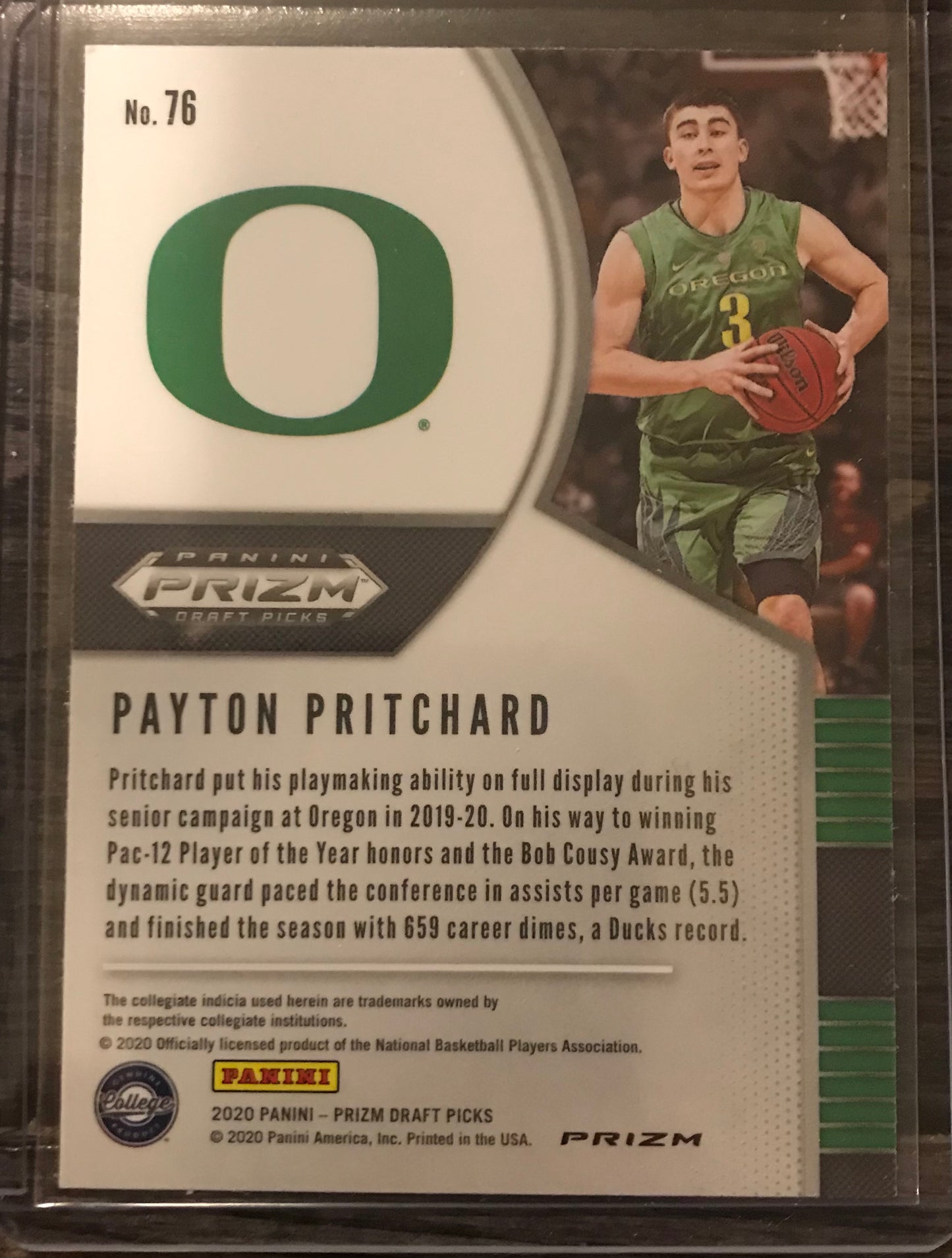 2020-21 Panini Prizm silver disco fast break Prizm Payton Pritchard rookie rc #76