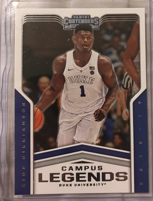 2020-21 Panini Contenders Draft Picks Campus Legends #1 Zion Williamson