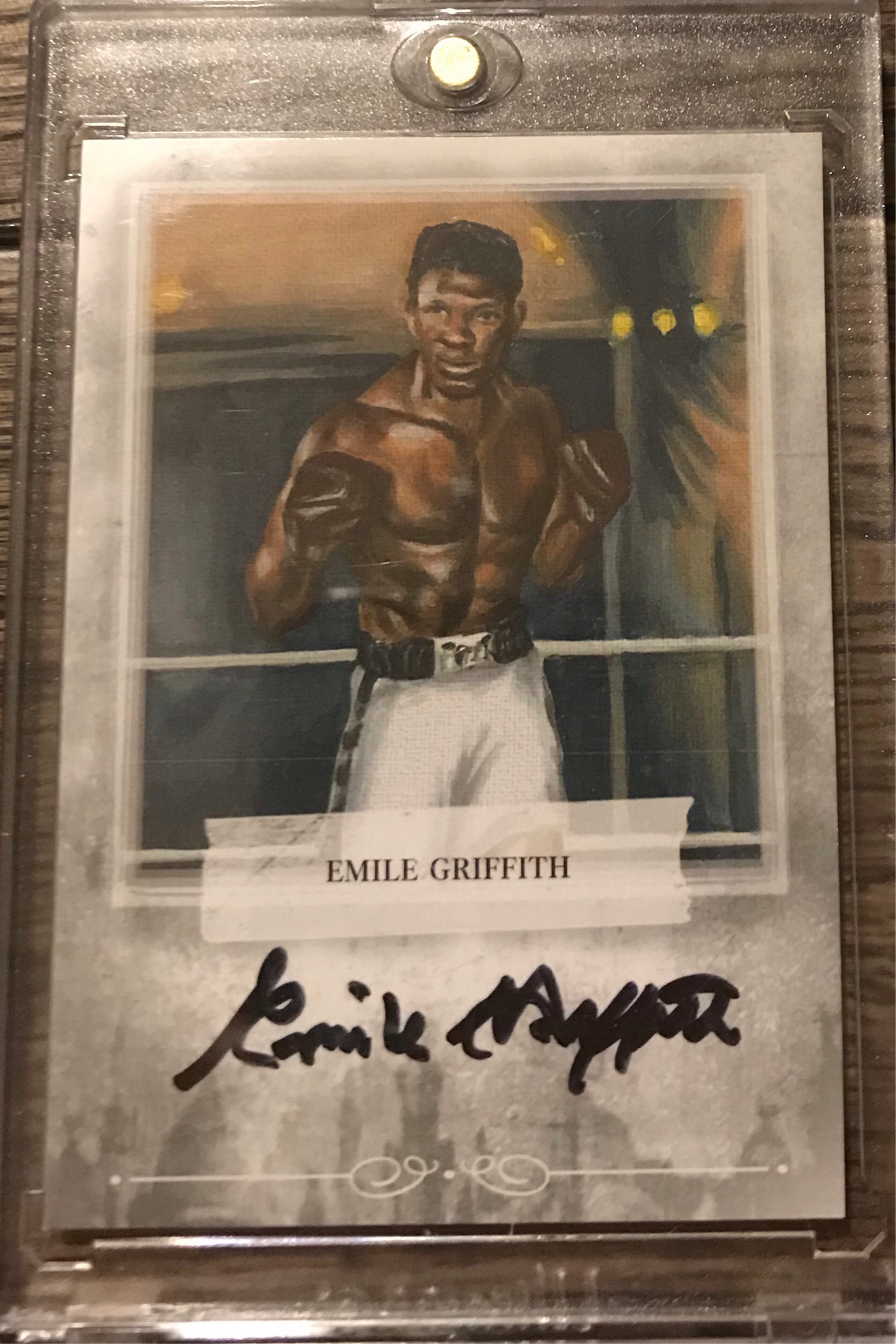 2010 Ringside Boxing Round 1 Emile Griffith Autograph A-EG1 silver version 1 of 90