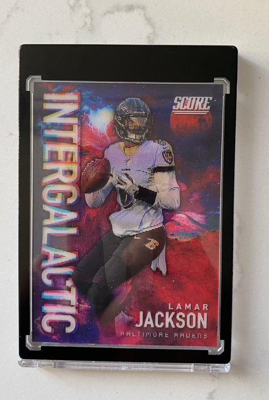 Panini Score Football 2020 Lamar Jackson RARE Intergalactic Baltimore Ravens