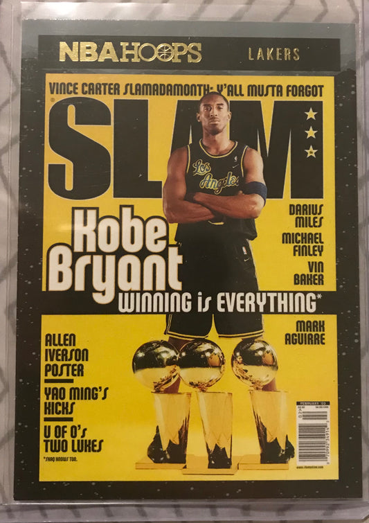 2020-21 NBA Hoops Kobe Bryant GOLD Slam Cover #19 SSP WINTER Edition