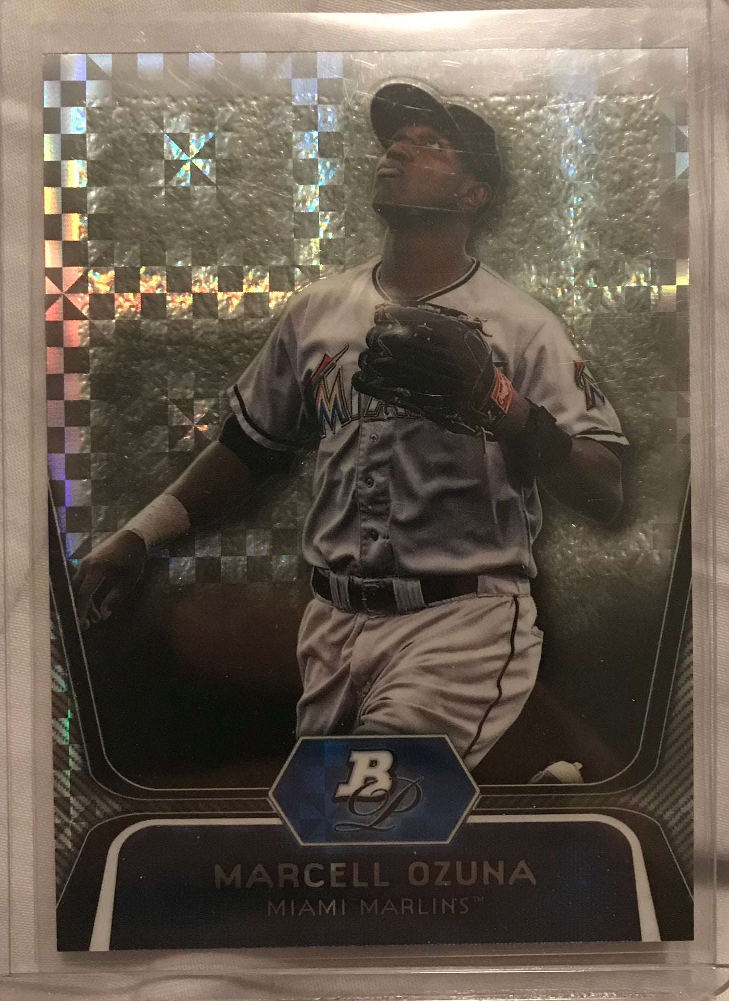 2012 Bowman Platinum Prospects X-Fractor Marcell Ozuna #BPP31