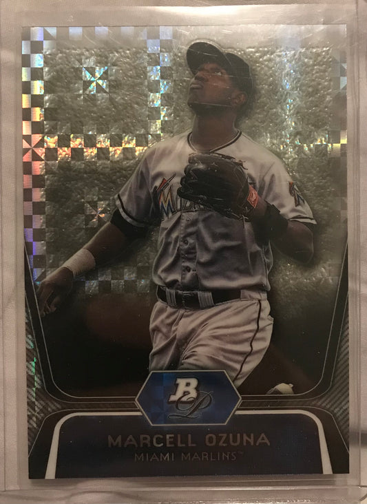 2012 Bowman Platinum Prospects X-Fractor Marcell Ozuna #BPP31
