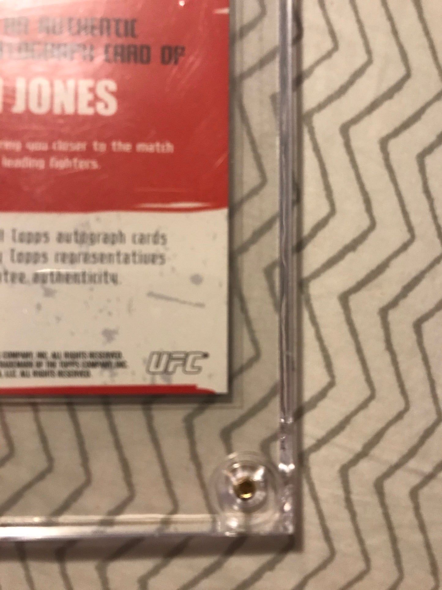 Topps UFC 2009 Round 2- Jon Bones Jones Rookie Auto rc autograph
