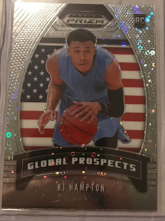 2020-21 Panini Prizm silver disco fast break RJ Hampton rookie rc #99
