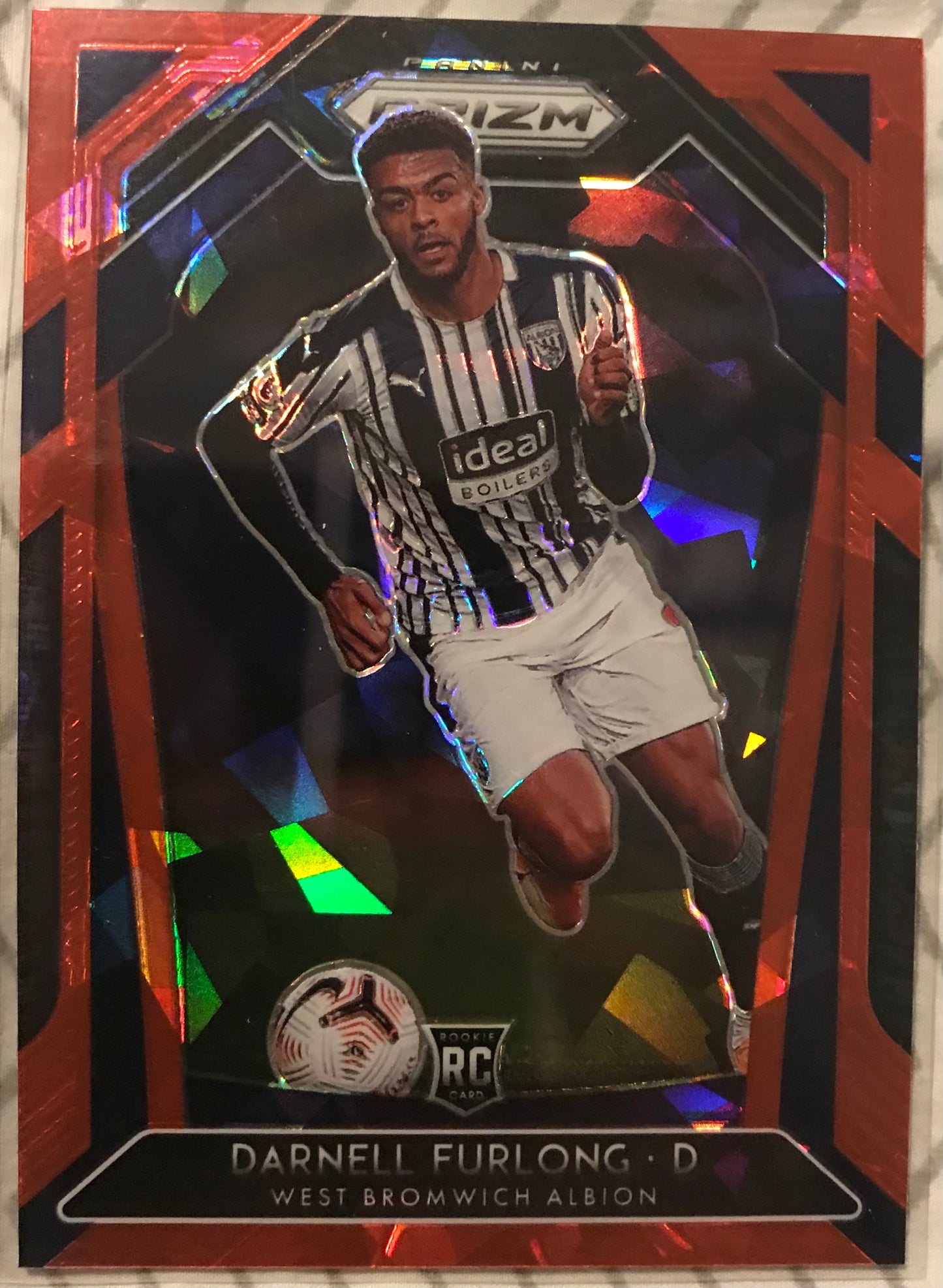 2020-21 Prizm Premier League Soccer #257 Darnell Furlong- West Bromwich RED ICE