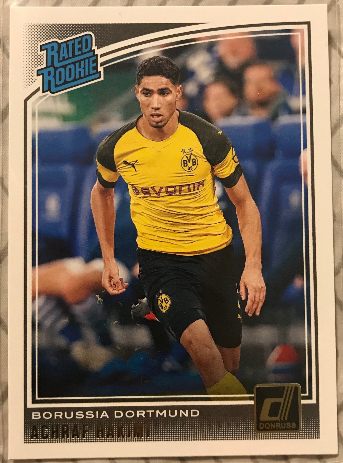 2019 Panini Donruss Soccer Achraf Hakimi (Borussia Dortmund) Rated Rookie #181