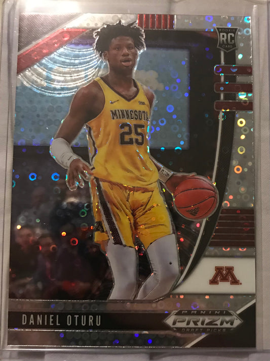 2020-21 Panini Prizm silver disco fast break Daniel Oturu rookie rc #73