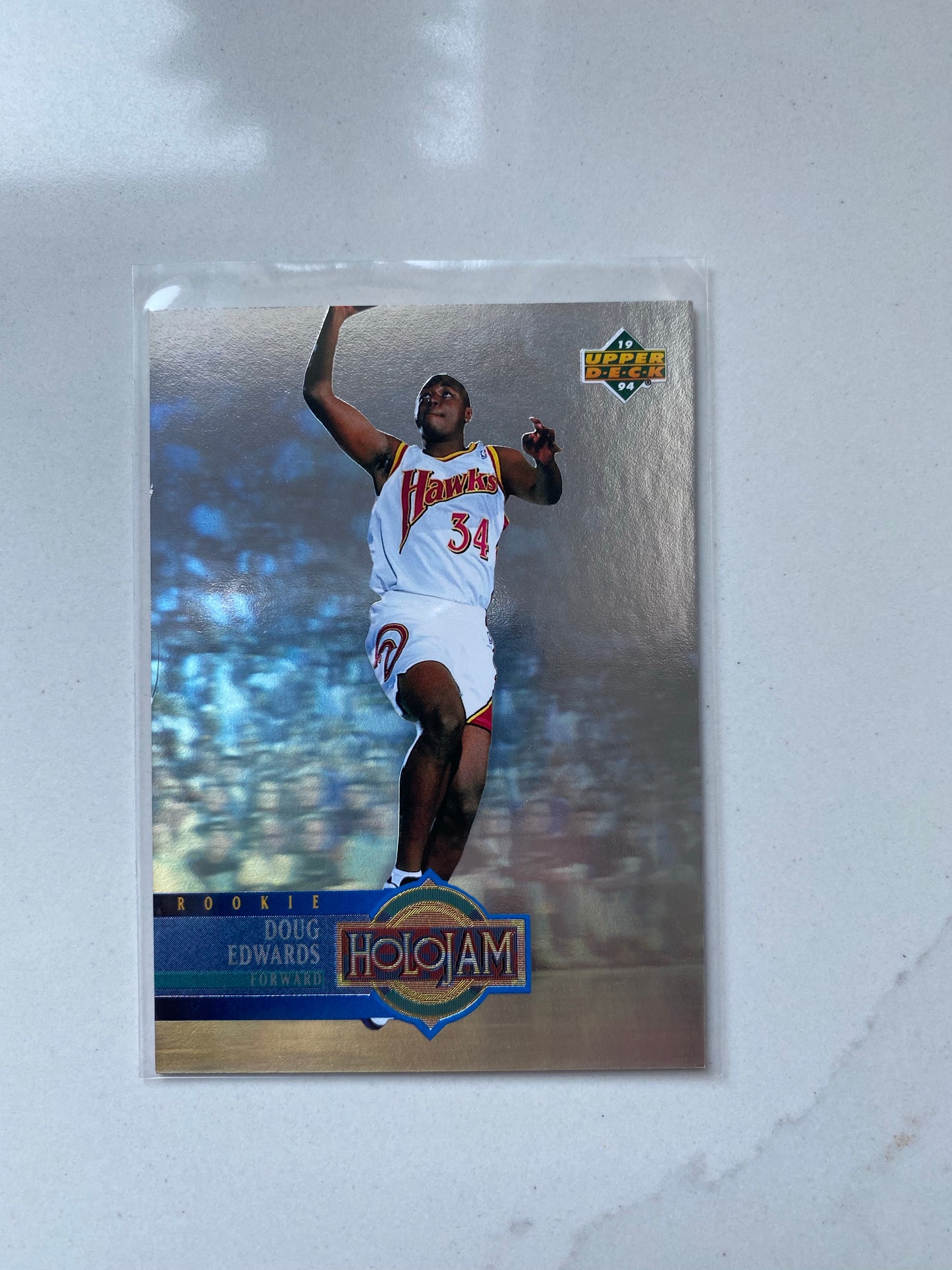 Doug Edwards 1993-94 Upper Deck Holojams #H35 Atlanta Hawks