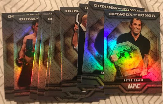 2009 Topps UFC Round 2 Octagon of Honour complete insert set 1-10 Royce Gracie