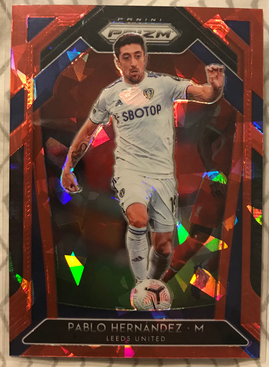 PABLO HERNANDEZ 2020-21 PREMIER LEAGUE SOCCER PRIZM RED CRACKED ICE