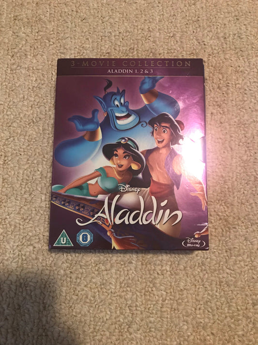 Disney Aladdin blu-ray DVD collection 1 2 3