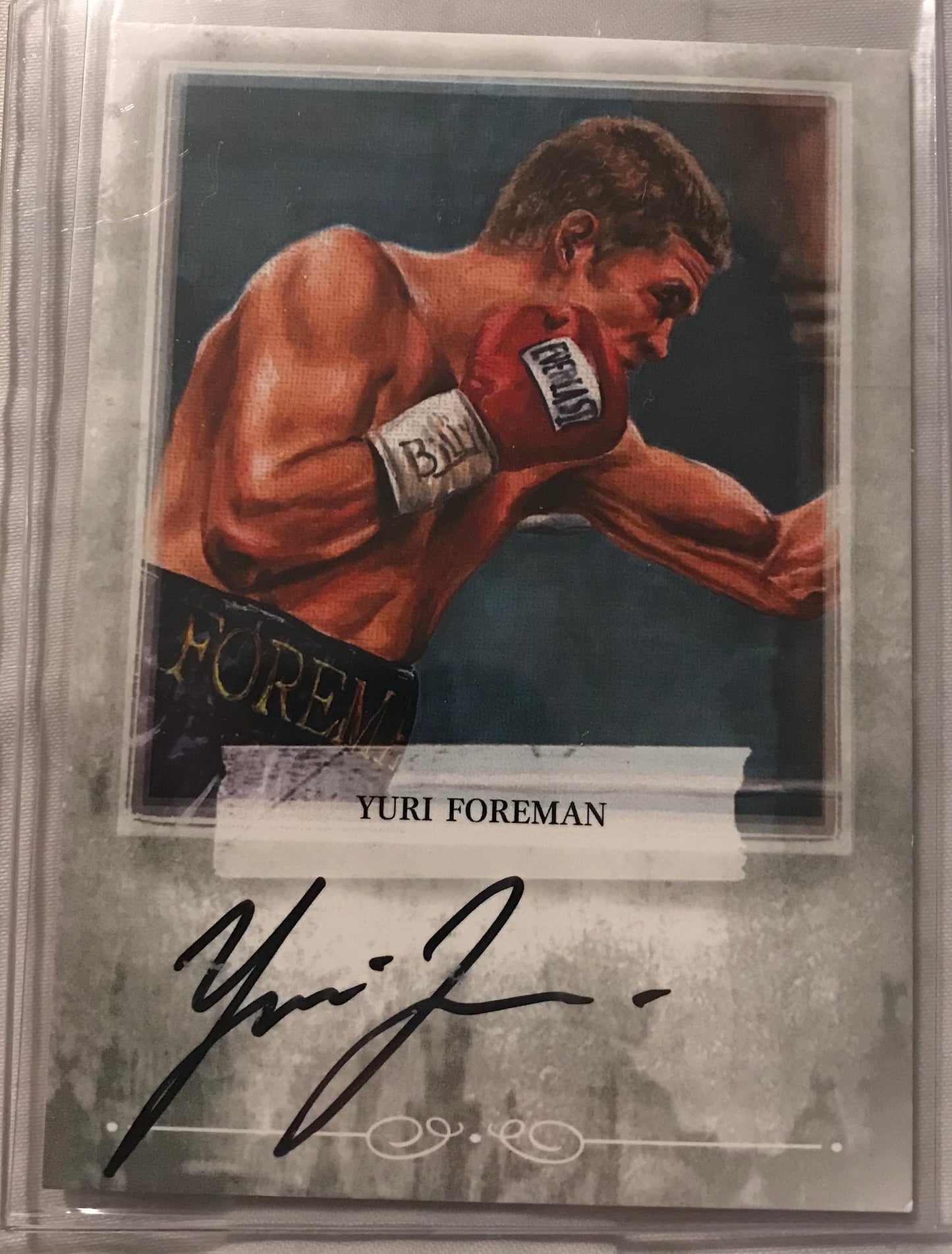 Ringside boxing round 2 Yuri Foreman A-YF1 auto /100