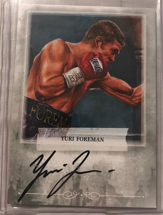 Ringside boxing round 2 Yuri Foreman A-YF1 auto /100