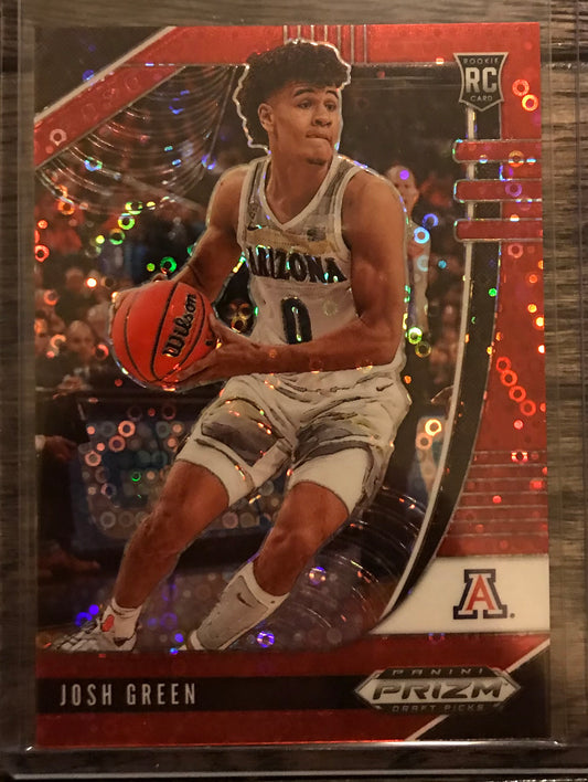 2020-21 Panini Prizm red disco fast break Josh Green rookie rc #21 41/125