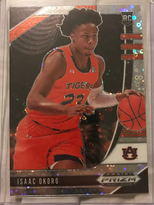 2020-21 Panini Prizm silver disco fast break Isaac Okoro #4 rookie rc