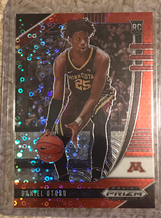 2020-21 Panini Prizm red disco fast break Daniel Oturu rookie rc #33 97/125