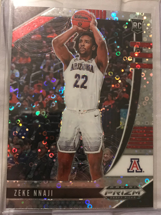2020-21 Panini Prizm silver disco fast break Zeke Nnaji rookie rc #34