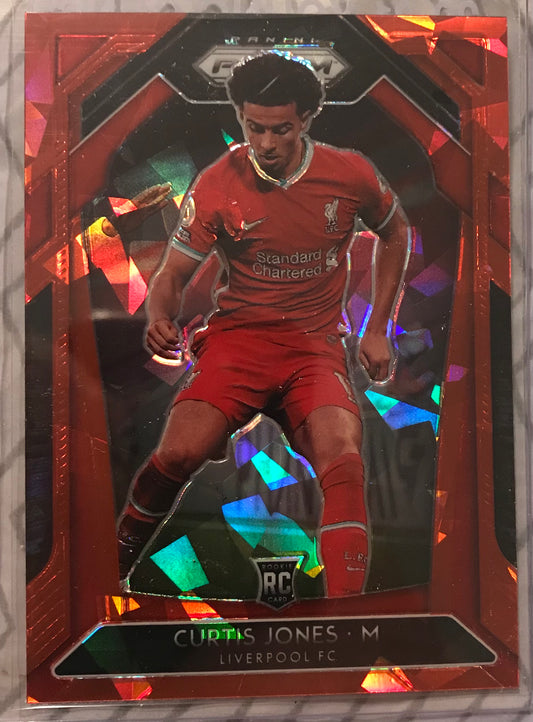 2020 Panini Prizm English Premier League Prizms Red Ice Curtis Jones #249