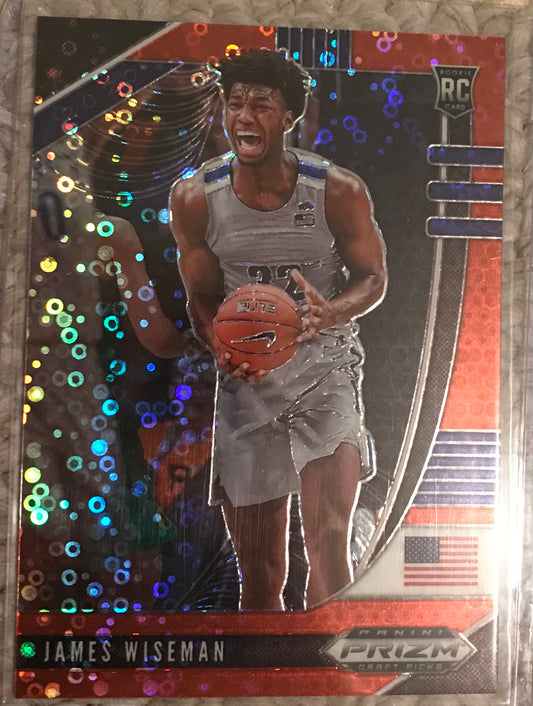 2020-21 Panini Prizm red disco fast break James Wiseman rookie rc #35 2/125