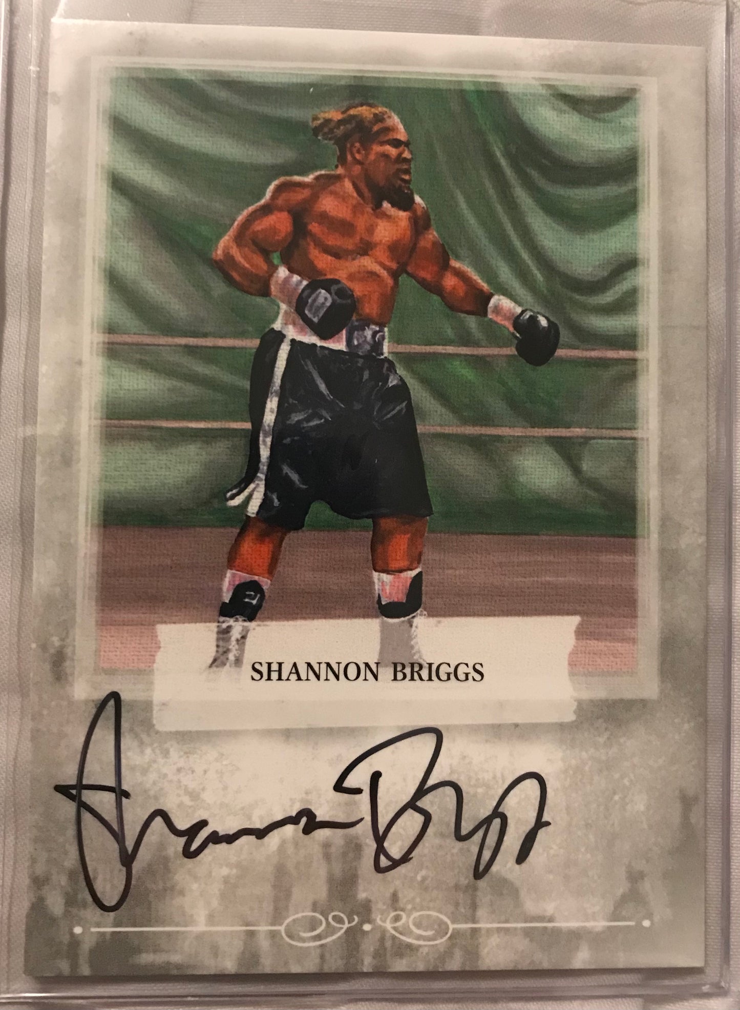 Ringside boxing round 2 Shannon Briggs A-SB2 auto /100