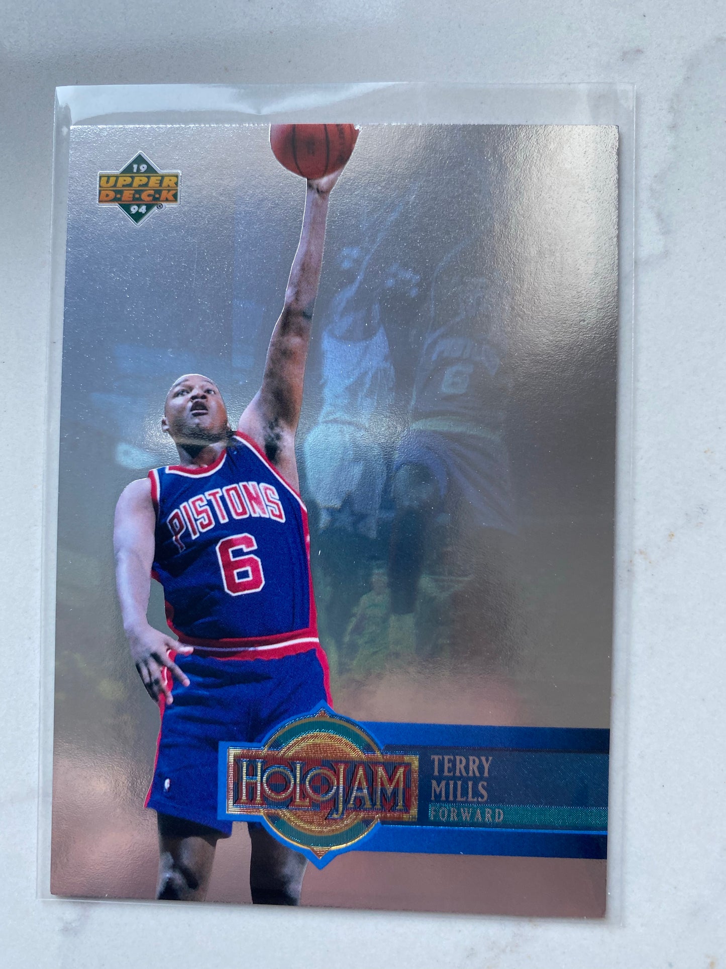 Terry Mills 1993-94 Upper Deck Holojams #H8 Detroit Pistons