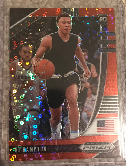 2020-21 Panini Prizm red disco fast break RJ Hampton rookie rc #13 41/125