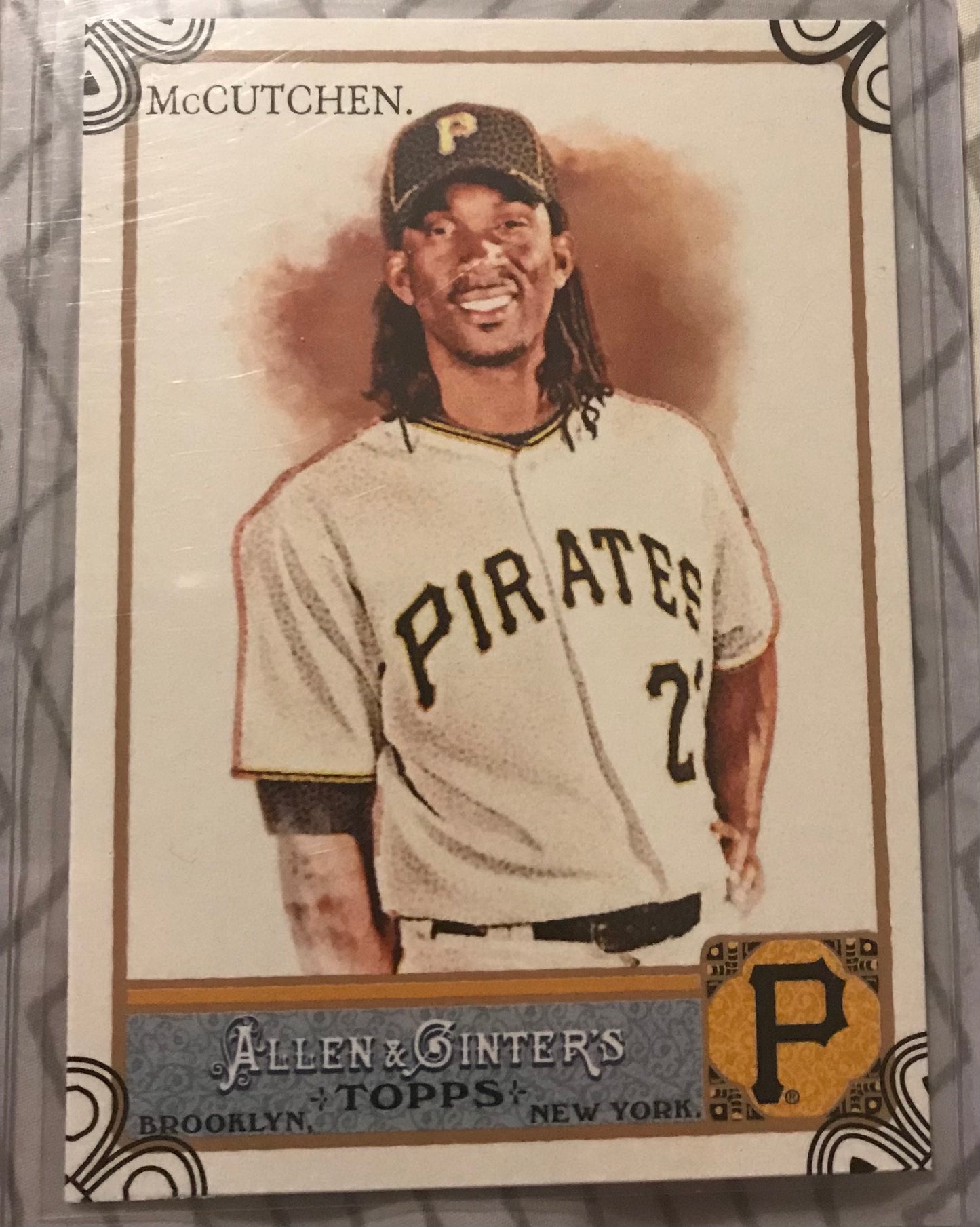2011 Topps Allen & Ginter Andrew McCutchen code parallel #215