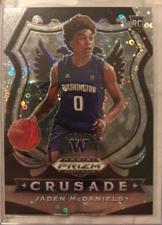 2020-21 Panini Prizm silver disco fast break Jaden Mcdaniels rookie rc #91