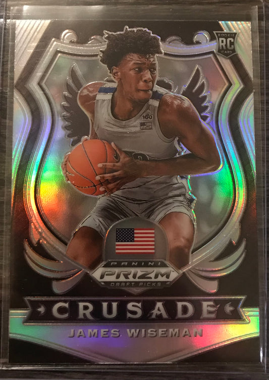 2020-21 Panini Prizm silver James Wiseman crusade rookie rc #82