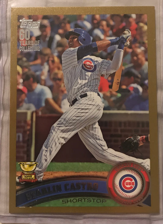 2011 Topps Update gold parallel Starlin Castro #655 1668/2011