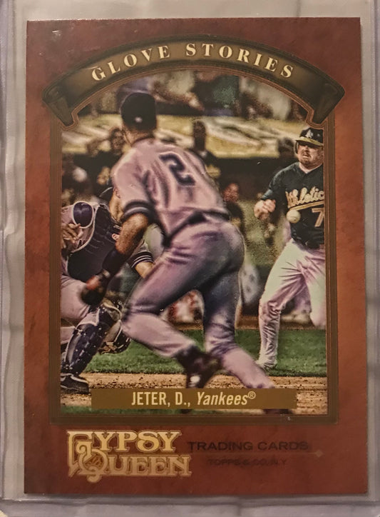2012 Topps Gypsy Queen Derek Jeter glove stories GS-DJ