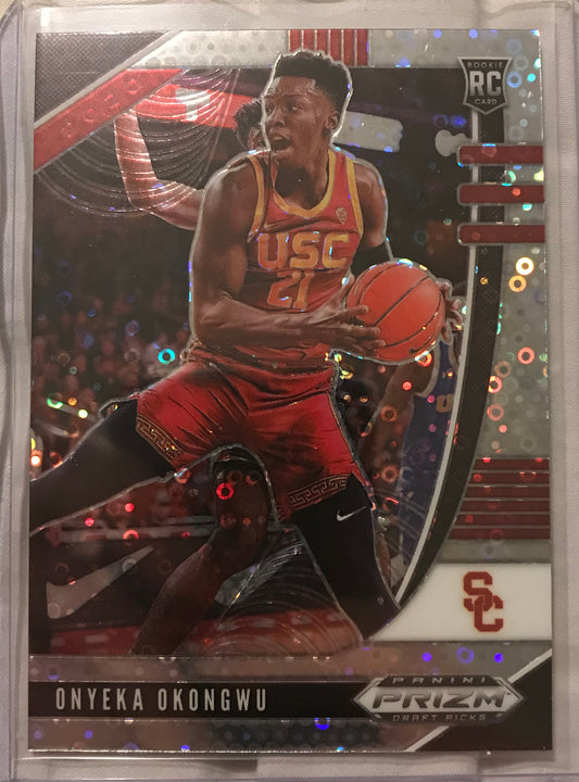 2020-21 Panini Prizm silver disco fast break Onyeka Okongwu rookie rc #45