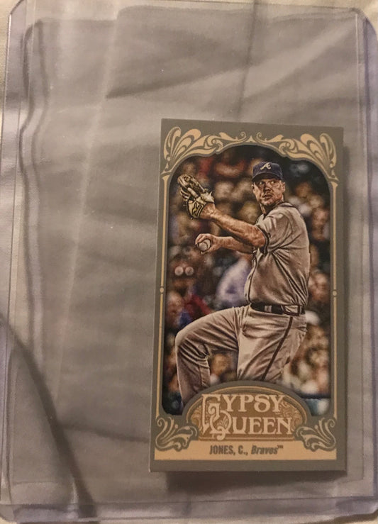 2012 Topps Gypsy Queen Mini Straight Cut Chipper Jones #20 sp