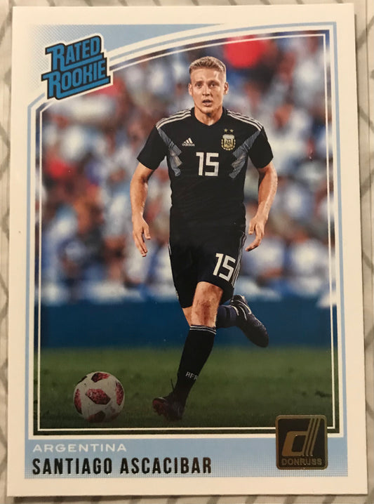 SANTIAGO ASCACIBAR (ARGENTINA) 2018-19 Panini Donruss Rated Rookie #184
