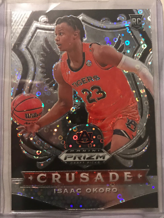 2020-21 Panini Prizm silver disco fast break Isaac Okoro #44 rookie rc