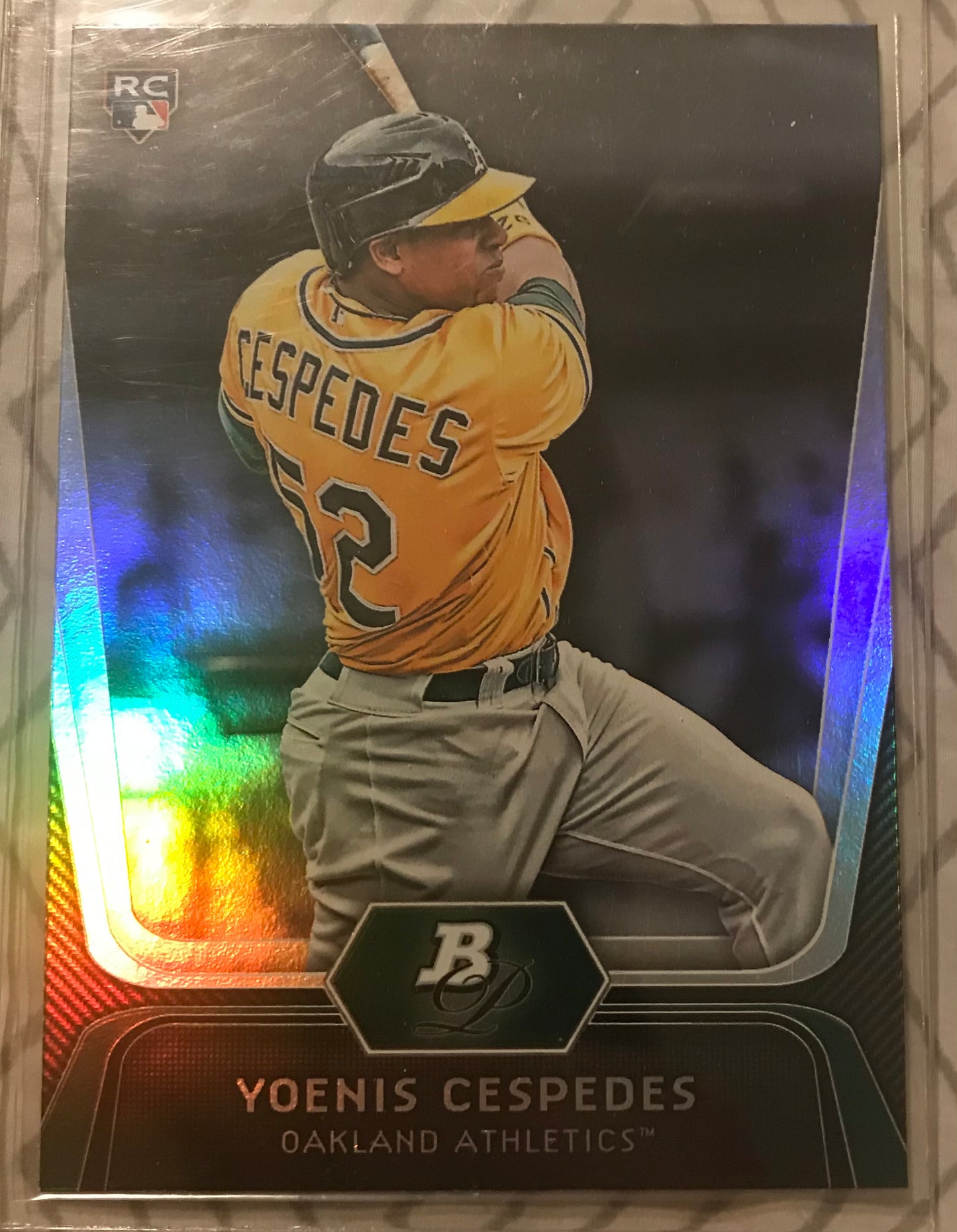2012 Bowman Platinum RC Rookie Yoenis Cespedes Oakland Athletics #21