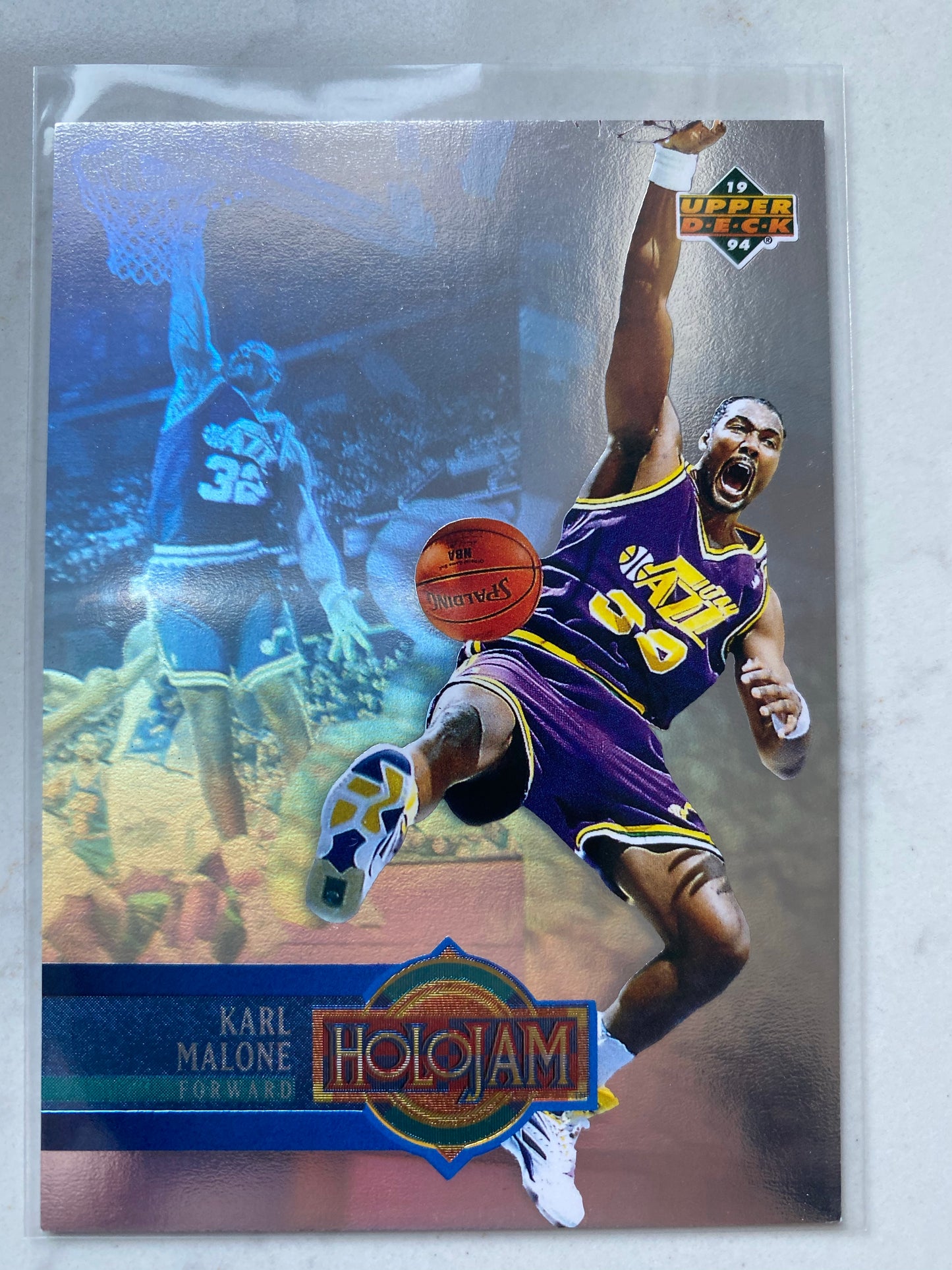 Karl Malone 1993-94 Upper Deck Holojams #H26 Utah Jazz