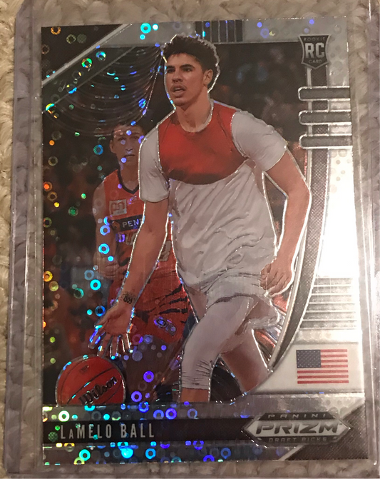 2020-21 Panini Prizm silver disco fast break Lamelo Ball rookie rc #43