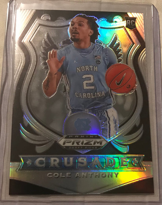 2020-21 Panini Prizm silver Cole Anthony crusade rookie rc #89