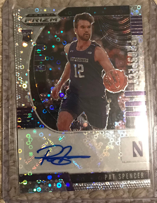 2020-21 Panini Prizm silver disco fast break Pat Spencer auto autograph rookie rc PA-PS