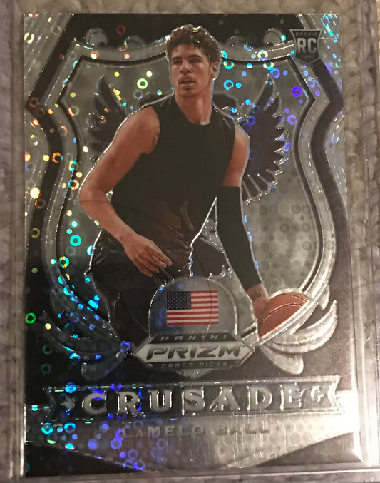 2020-21 Panini Prizm silver disco fast break Lamelo Ball rookie rc #83