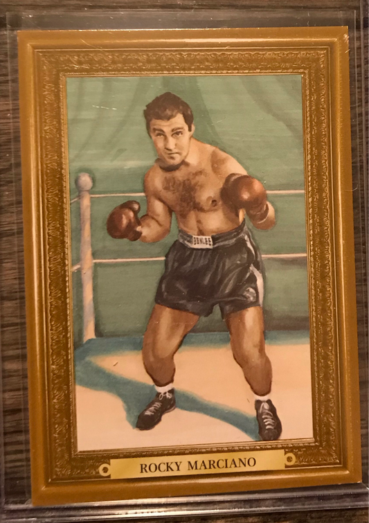 2010 Ringside Boxing Round 1 Mecca Turkey Red Rocky Marciano #74 Gold Parallel /9