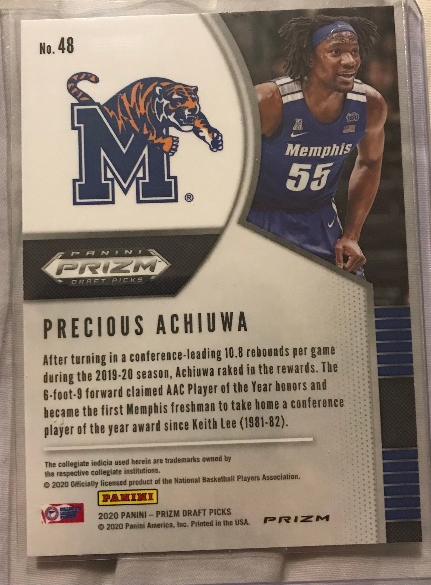 2020-21 Panini Prizm silver Precious Achiuwa rookie rc #48