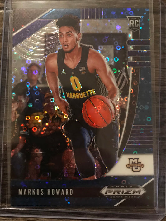 2020-21 Panini Prizm blue disco fast break Markus Howard rookie rc 166/175 #80
