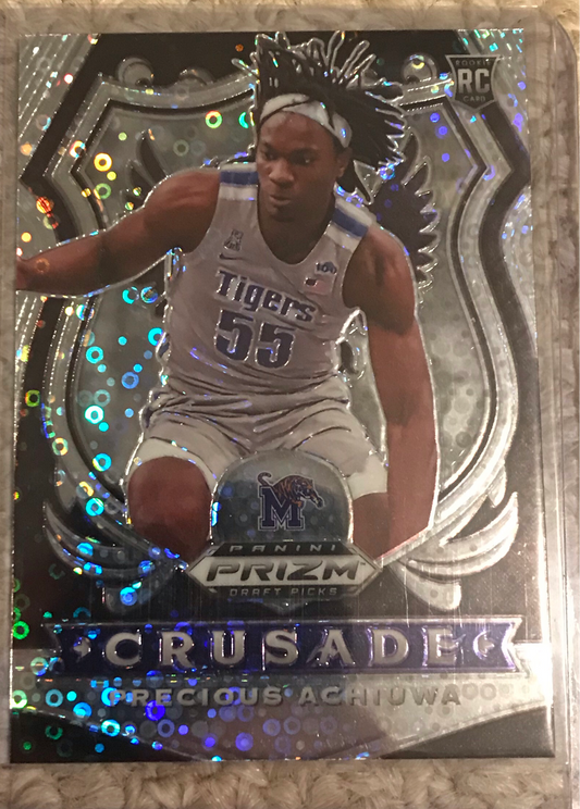 2020-21 Panini Prizm silver disco fast break Precious Achiuwa rookie rc #88 crusade
