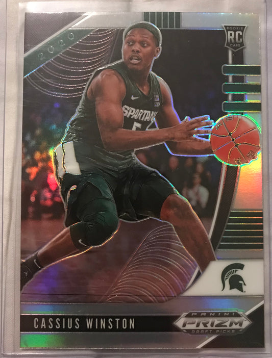 2020-21 Panini Prizm silver Cassius Winston rookie rc #29