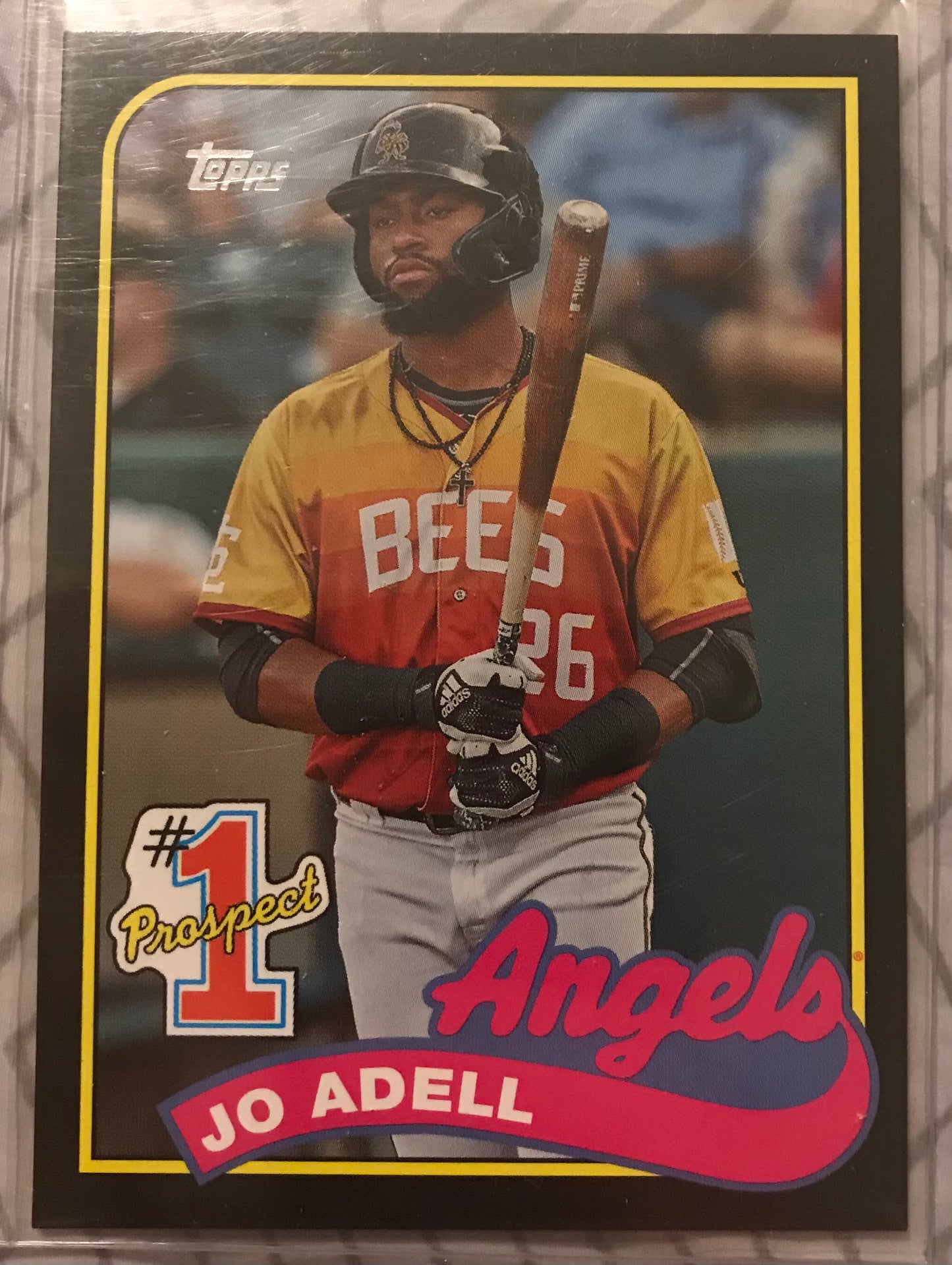 2020 TOPPS UPDATE #1 PROSPECTS P-4 JO ADELL ANGELS BLACK 149/299