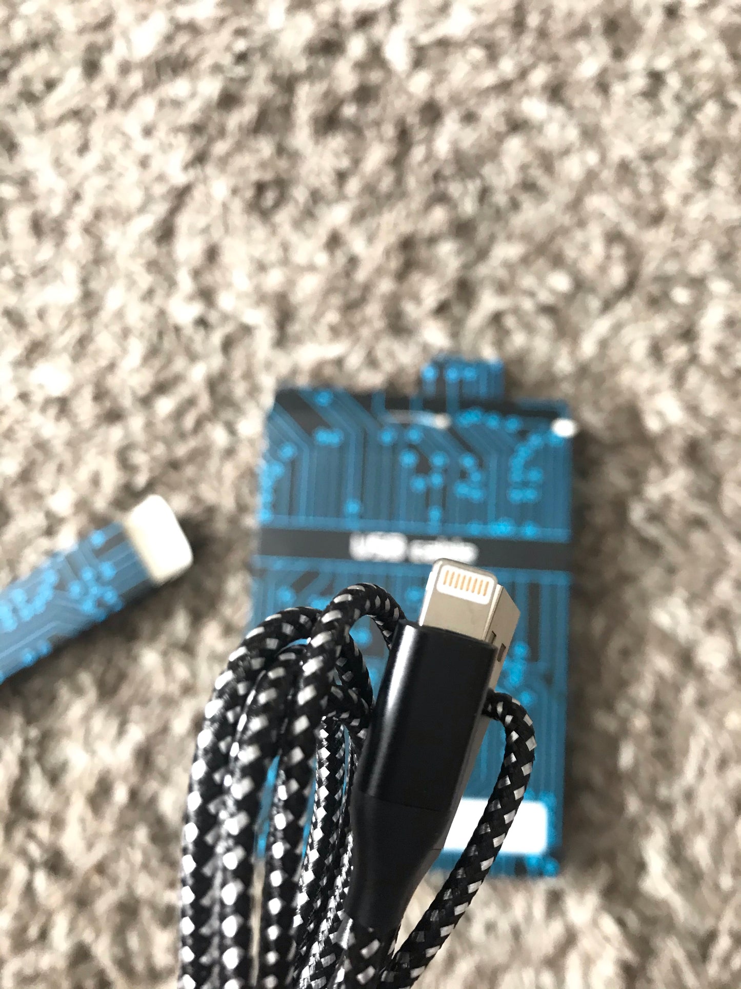 5 pack USB charging nylon braided apple iPhone lightning cables