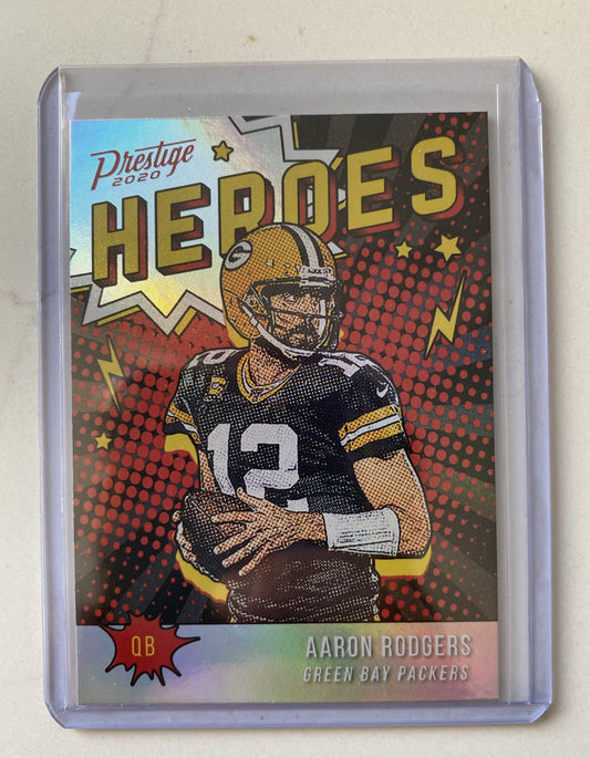 2020 Panini Prestige Aaron Rodgers Heroes # HE-AR FOIL INSERT/ RARE